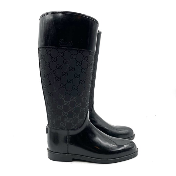 Gucci GG Guccissima Rain Boot - Picture 1 of 13